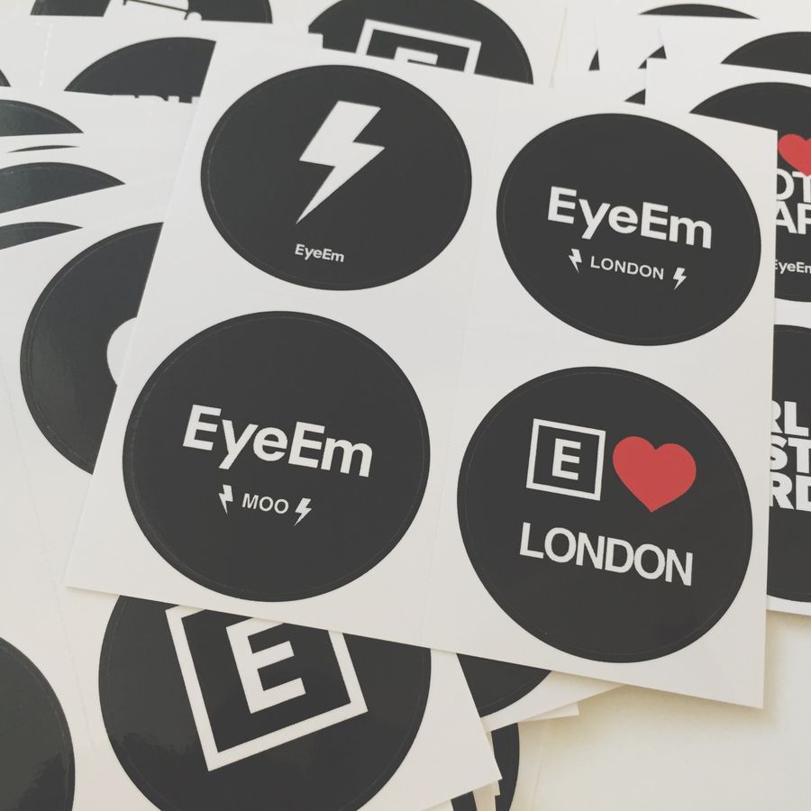Printed round stickers